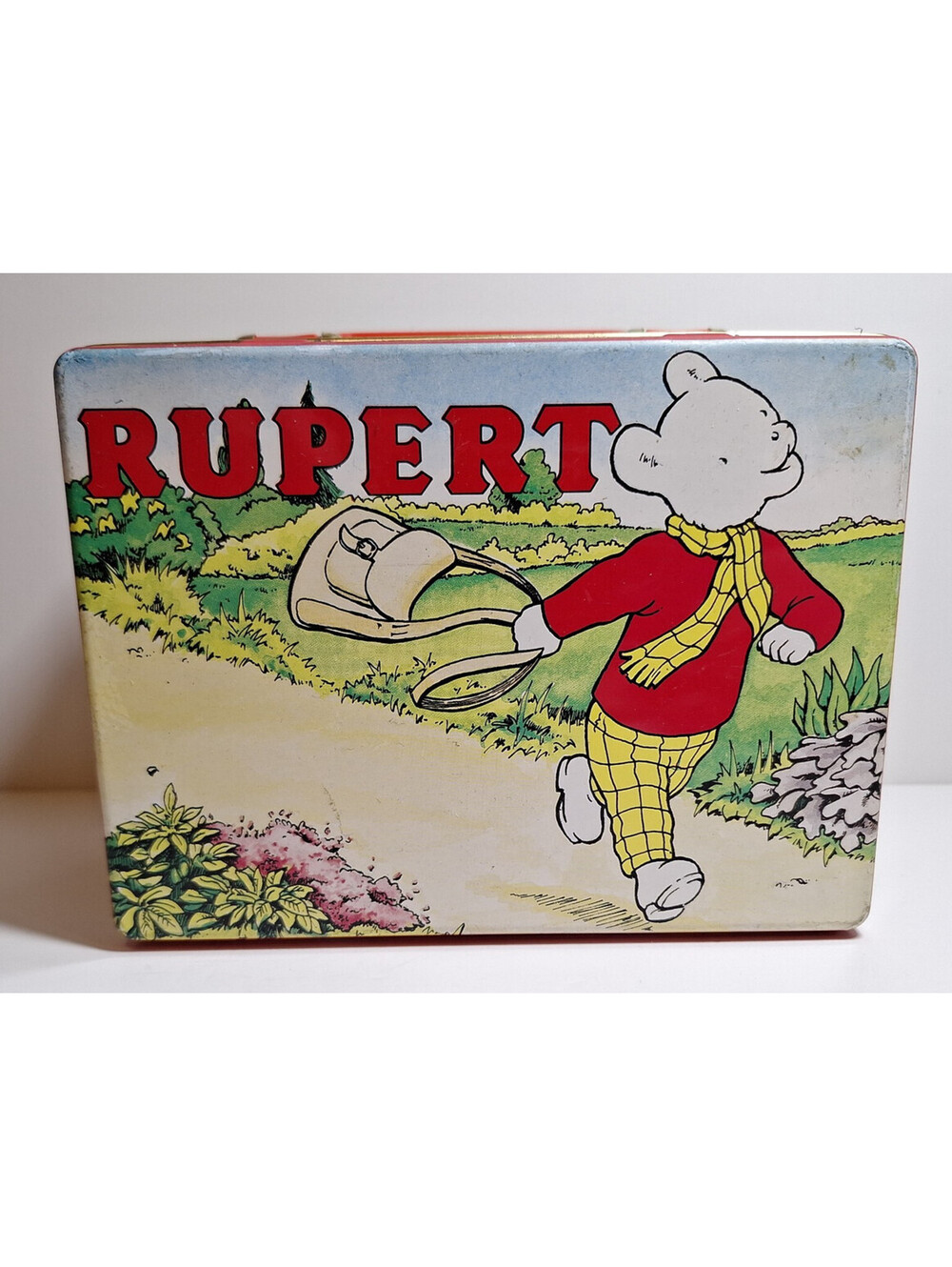 Vintage Rupert The Bear Sweet Tin Collectable 1990s